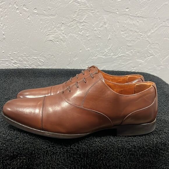 ?? Wolf & Shepherd Oxford Closer Cap Toe Brown Maple Leather Shoes Sz 11 - EUC main image 9